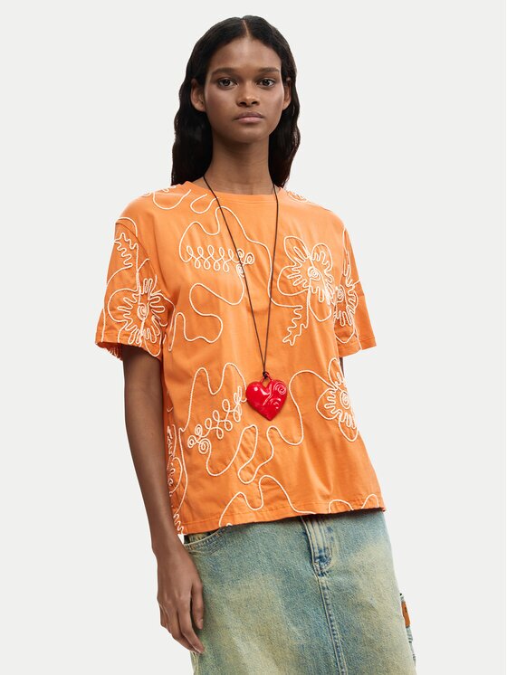 Desigual Tricou Genova 26SWTK48 Regular Fit