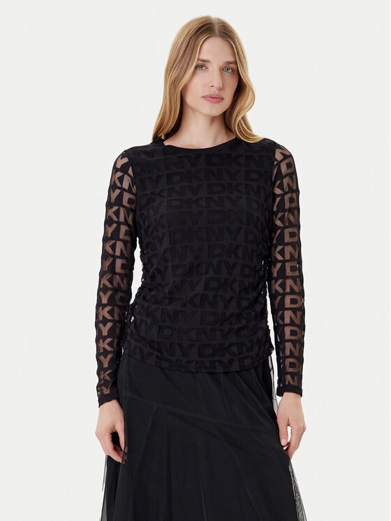 DKNY Bluză P53HFWMF Regular Fit