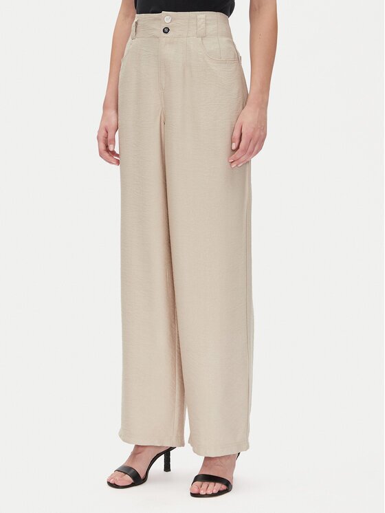 DKNY Pantaloni din material P41KTR48 Loose Fit