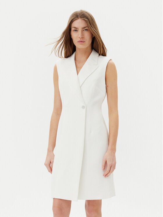 DKNY Rochie cocktail DD5U1H66 Écru Slim Fit