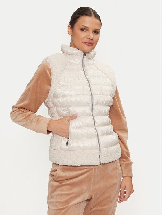 DKNY Vestă DP4V3163 Écru Regular Fit