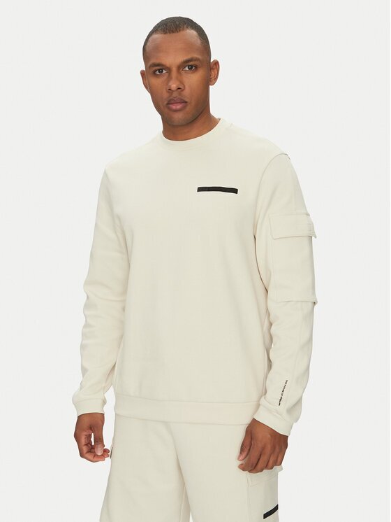 EA7 Emporio Armani Bluză 7M000324 AF12660 U1112 Écru Regular Fit