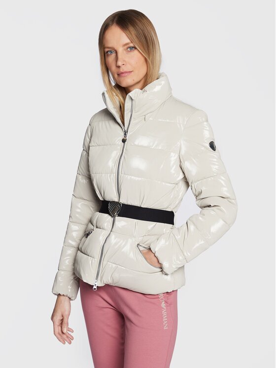 EA7 Emporio Armani Geacă de iarnă 6LTB12 TNAUZ 1720 Écru Regular Fit