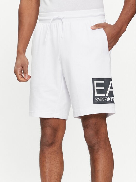 EA7 Emporio Armani Pantaloni scurți sport 3DPS63 PJ05Z 1100 Regular Fit