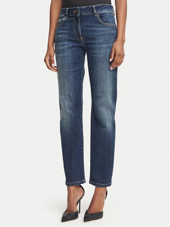 Elisabetta Franchi Blugi PJ-25N-66E2-V340 Straight Leg