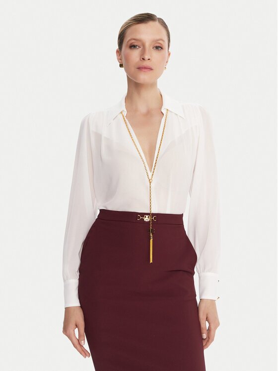 Elisabetta Franchi Bluză CA-133-57E2-V400 Regular Fit