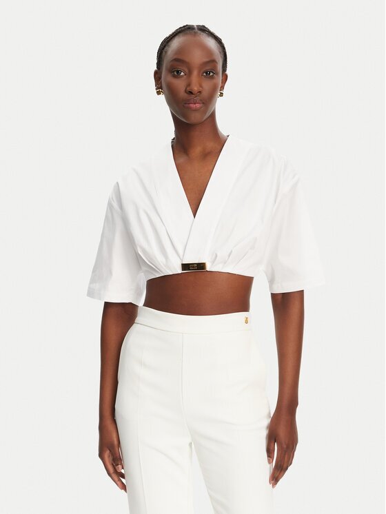Elisabetta Franchi Bluză CA12452E2 100 Regular Fit