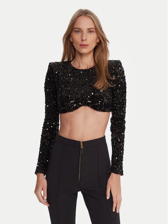 Elisabetta Franchi Bluză TO-046-57E2-V370 Slim Fit