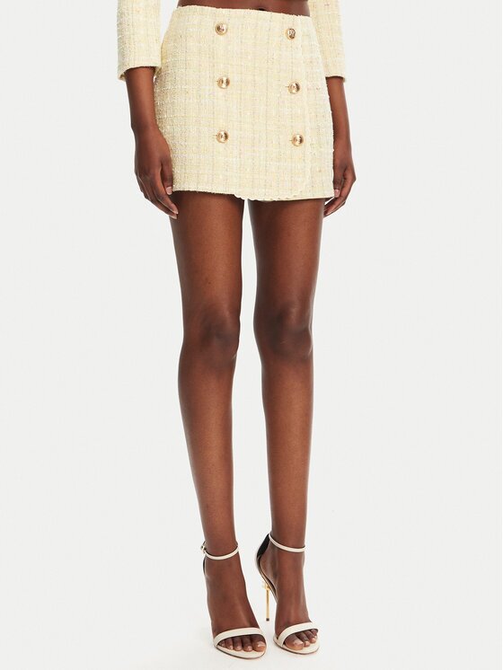 Elisabetta Franchi Fustă mini GO-116-52E2-V420 Regular Fit