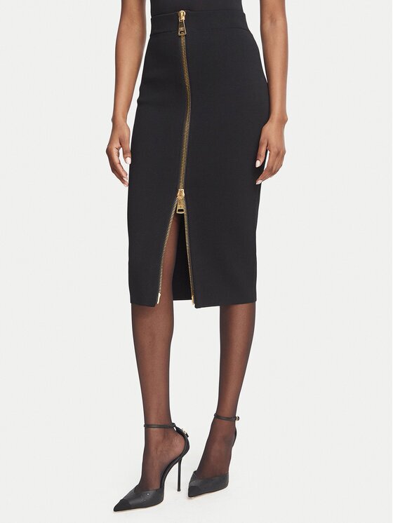 Elisabetta Franchi Fustă tip creion GK-28B-66E2-V440 Slim Fit