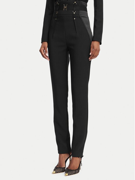 Elisabetta Franchi Pantaloni din material PA-180-62E2-V450 Slim Fit