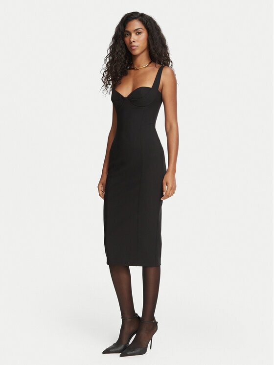Elisabetta Franchi Rochie cocktail AB-002-67E2-V470 Fitted Fit