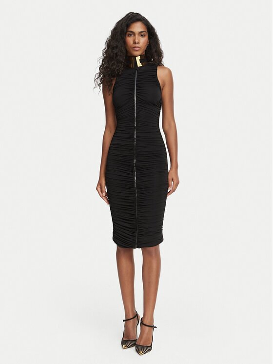 Elisabetta Franchi Rochie cocktail AB-036-67E2-V700 Fitted Fit