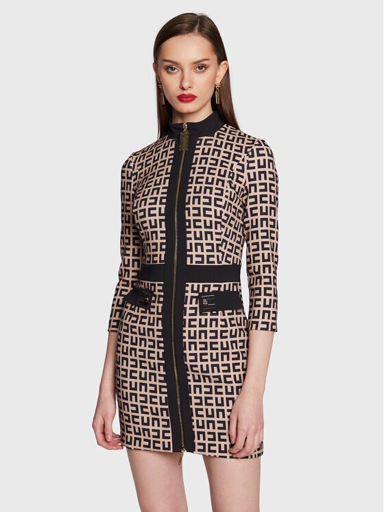 Elisabetta Franchi Rochie cocktail AB-339-31E2-V460 Slim Fit
