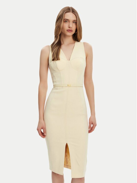 Elisabetta Franchi Rochie cocktail AB-706-51E2-DC7 Slim Fit