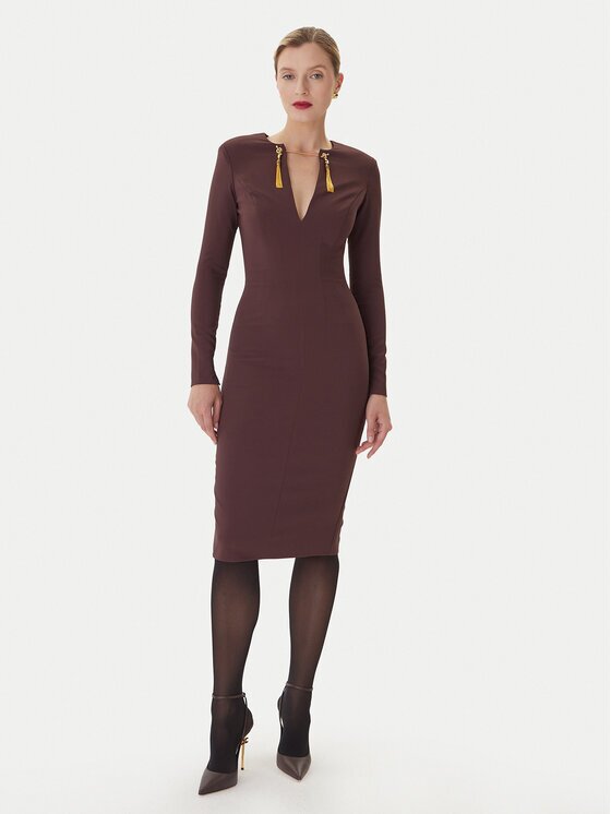 Elisabetta Franchi Rochie cocktail AB-805-57E2-V460 Slim Fit
