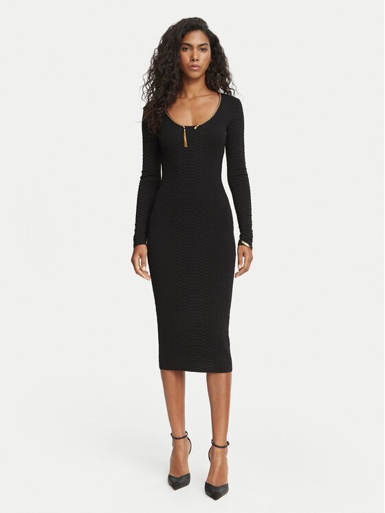 Elisabetta Franchi Rochie tricotată AM-30S-67E2-V500 Fitted Fit