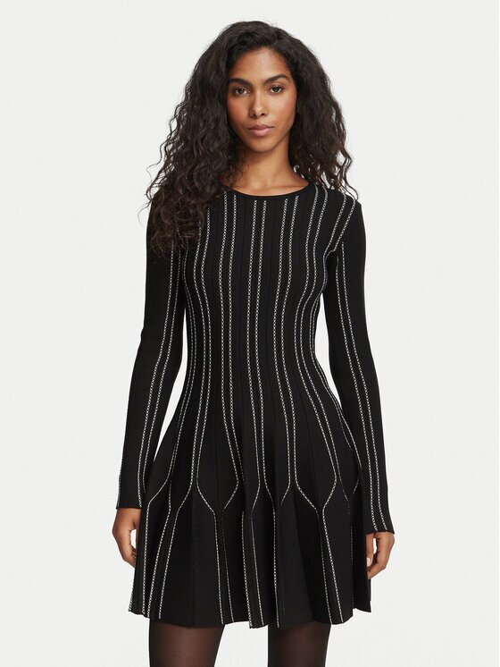 Elisabetta Franchi Rochie tricotată AM-39Q-67E2-V590 Fitted Fit