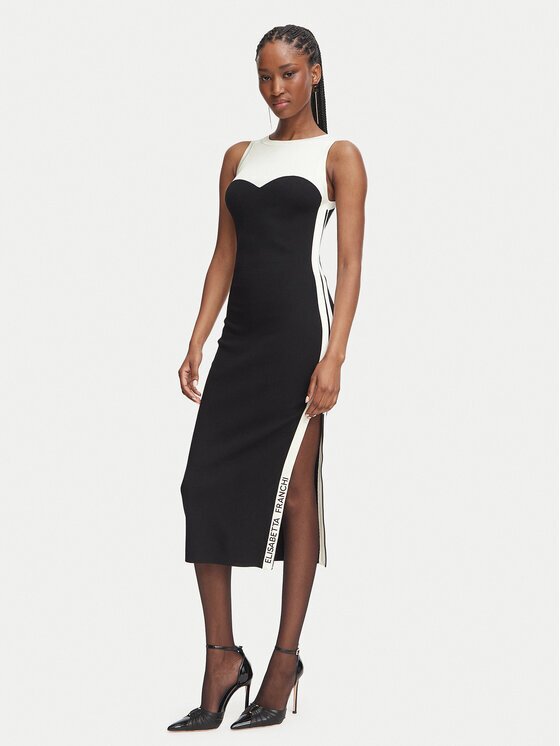 Elisabetta Franchi Rochie tricotată AM-44S-66E2-V420 Slim Fit