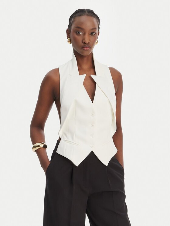 Elisabetta Franchi Vestă elegantă GL-003-61E2-V290 Regular Fit