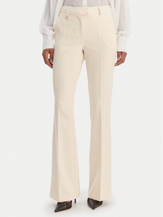 Fracomina Pantaloni din material FR26SVA004W42901 Écru Regular Fit