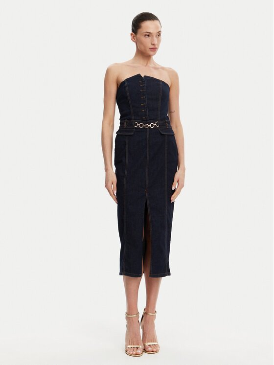 Fracomina Rochie de blugi FR25SD4010D46093 Slim Fit