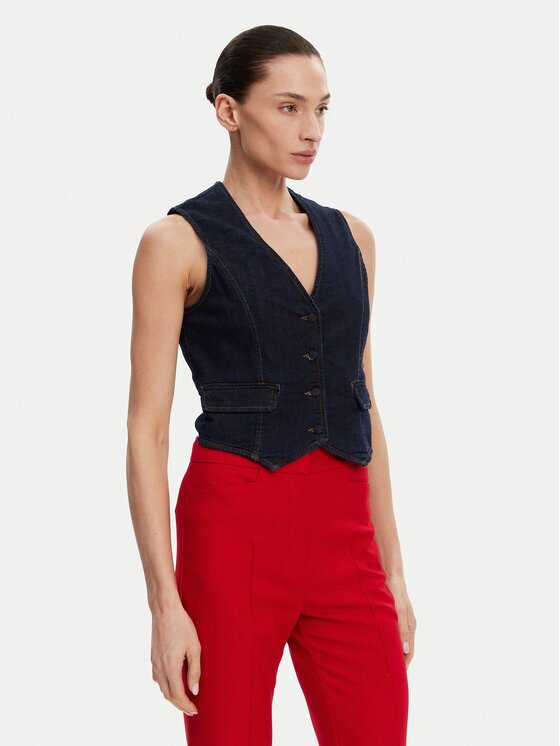 Fracomina Vestă elegantă FR25SJ5024D46093 Slim Fit