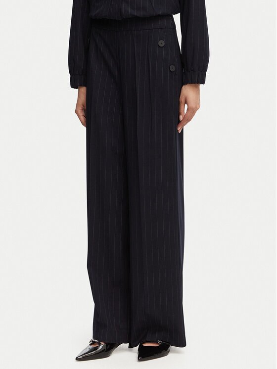 French Connection Pantaloni din material Alia 749A3 Wide Leg