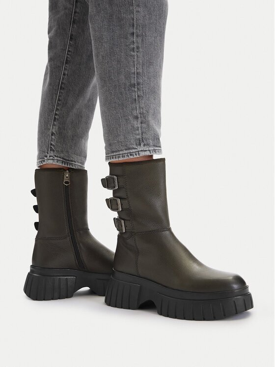 G-STAR Botine CEO-WI33-CS555-KIWI-13 Verde închis