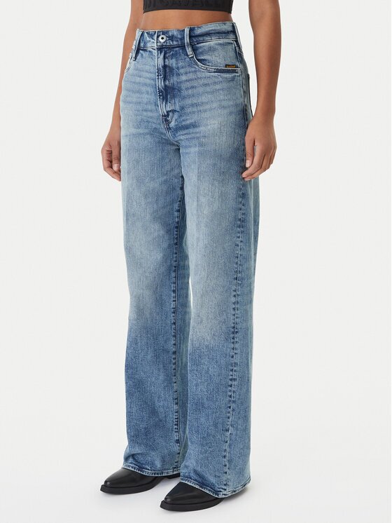 G-STAR Raw Blugi Deck 2.0 D23591-E205 Albastru Wide Leg