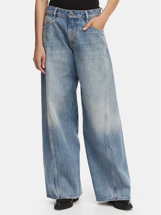 G-STAR Raw Blugi Helyx 3D Cinch D28488-D776 Albastru Wide Leg