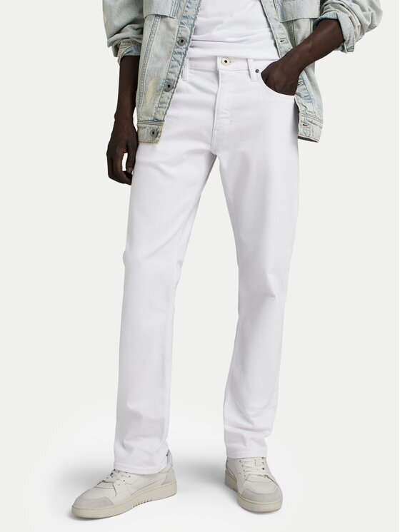 G-STAR Raw Blugi Mose D23692-D552 Alb Straight Fit