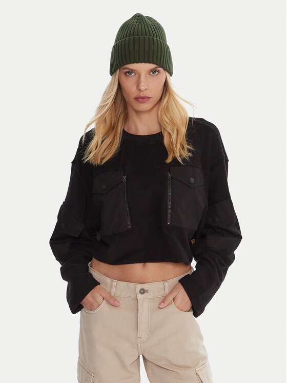 G-STAR Raw Bluză Multi Pkt D27168-E312 Negru Relaxed Fit