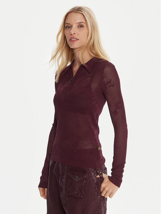 G-STAR Raw Bluză Pointelle D26657-B754 Slim Fit