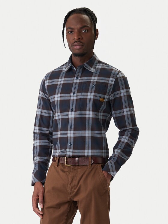 G-STAR Raw Cămașă Bristum 2.0 D23553-D748 Bleumarin Slim Fit