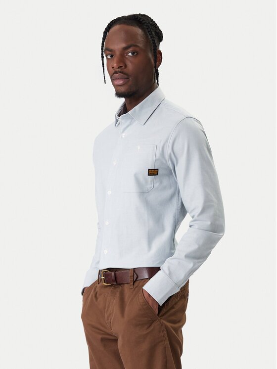 G-Star Raw Cămașă Bristum 2.0 D23553 E071 Albastru celest Slim Fit
