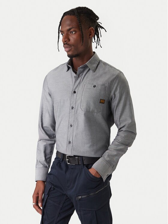 G-STAR Raw Cămașă Bristum 2.0 D23553 E071 Gri Slim Fit
