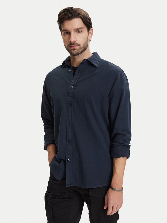 G-STAR Raw Cămașă Clean D25196-D454 Bleumarin Regular Fit