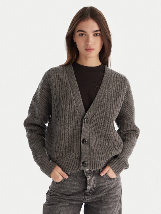 G-STAR Raw Cardigan Cable D27729-D770 Gri Relaxed Fit