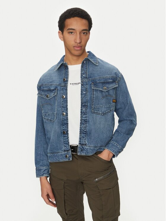 G-STAR Raw Geacă de blugi Dakota D23593-D536 H152 Albastru Regular Fit