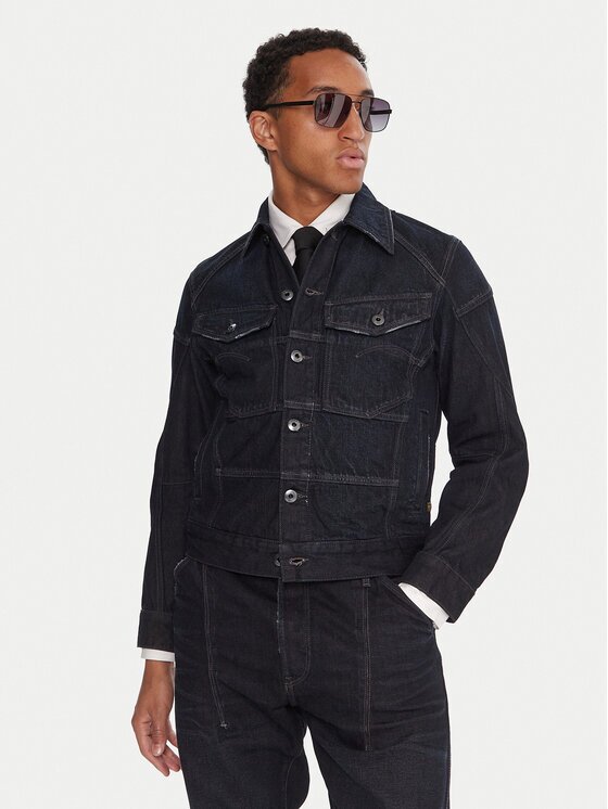 G-STAR Raw Geacă de blugi Kitoh 3D D27404-E207 Bleumarin Regular Fit