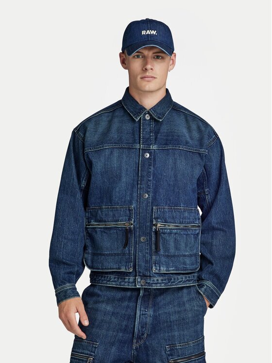 G-STAR Raw Geacă de blugi Utility D24330-D577-G334 Albastru Regular Fit