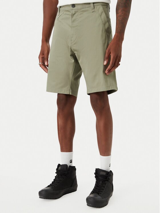 G-STAR Raw Pantalon scurți din material Bronson 3.0 D26337-5126 Verde Slim Fit