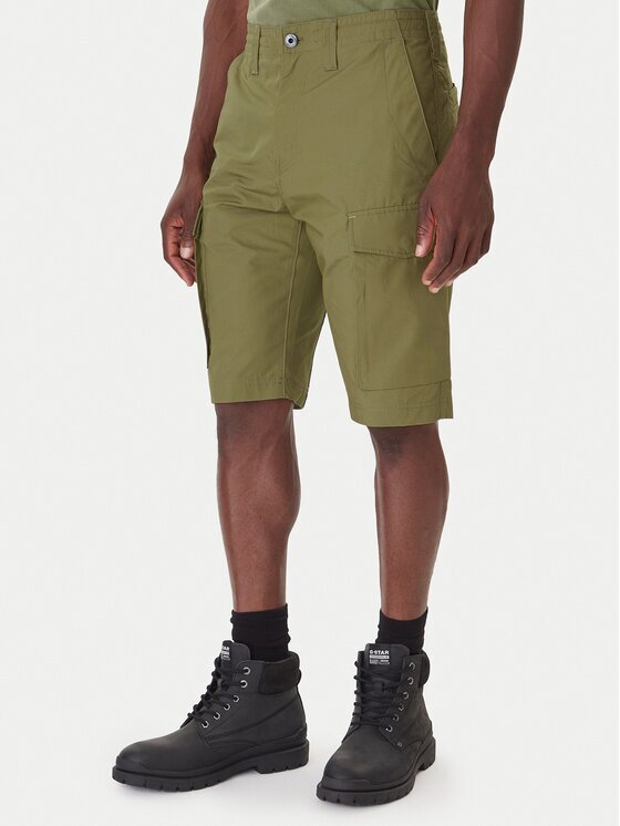 G-STAR Raw Pantalon scurți din material Core D26220-C973 Verde Regular Fit