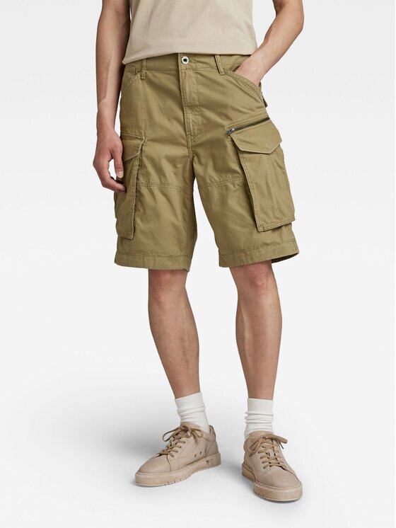 G-STAR Raw Pantalon scurți din material D08566-D387-B212 Verde Relaxed Fit