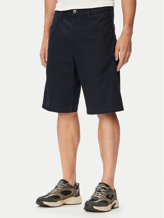 G-STAR Raw Pantalon scurți din material D28958-E514 Bleumarin Relaxed Fit