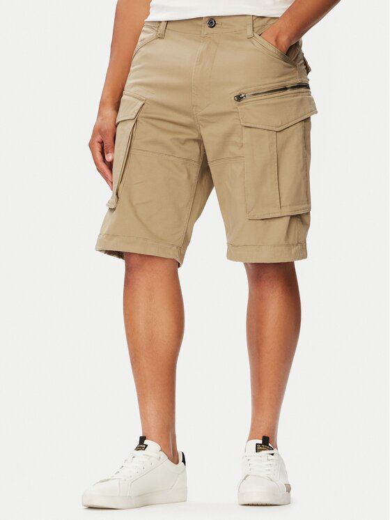 G-STAR Raw Pantalon scurți din material Rovic D08566-5126-239 Bej Relaxed Fit
