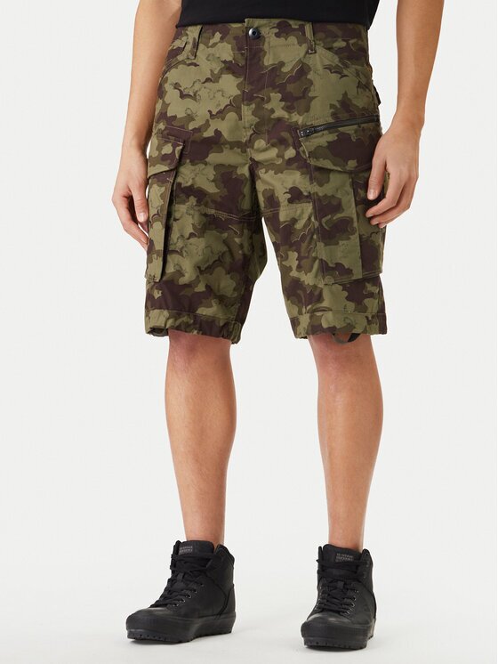 G-STAR Raw Pantalon scurți din material Rovic D08566-D553 Verde Relaxed Fit