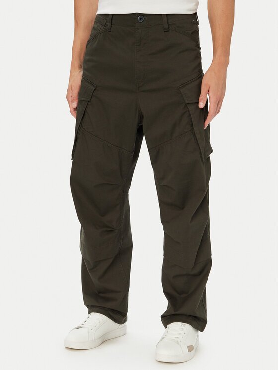 G-STAR Raw Pantaloni cargo Rovic 3D D30010 5126 Gri închis Relaxed Fit
