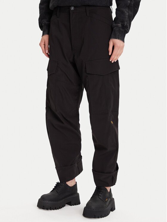 G-STAR Raw Pantaloni din material Cargo 3D D27022-D909 Negru Boyfriend Fit